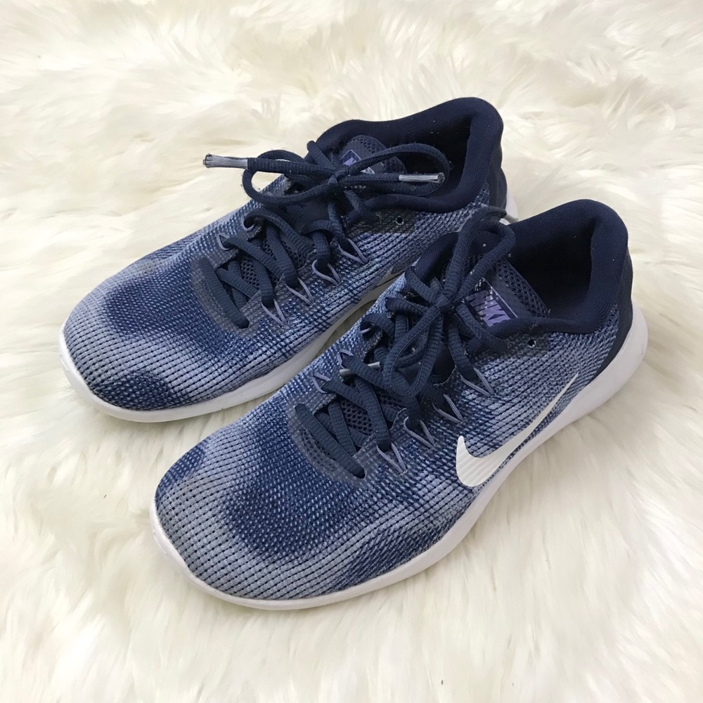 Nike Flex Blue woman’s running tennis shoe